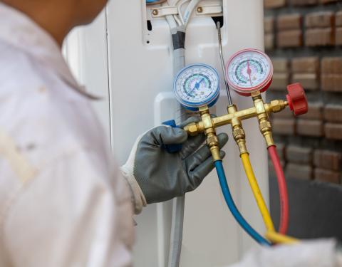 Vacuum pump stock photo